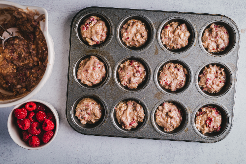 toddler raspberry muffins